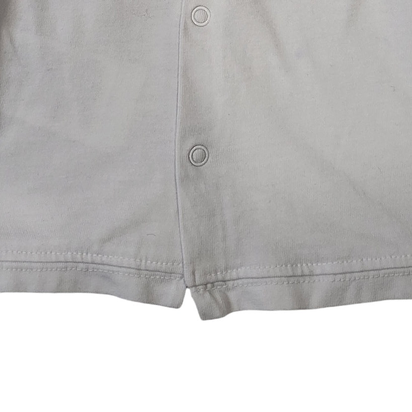 Camiseta niña Vertbaudet blanco Set con leggings azules talla 3 meses