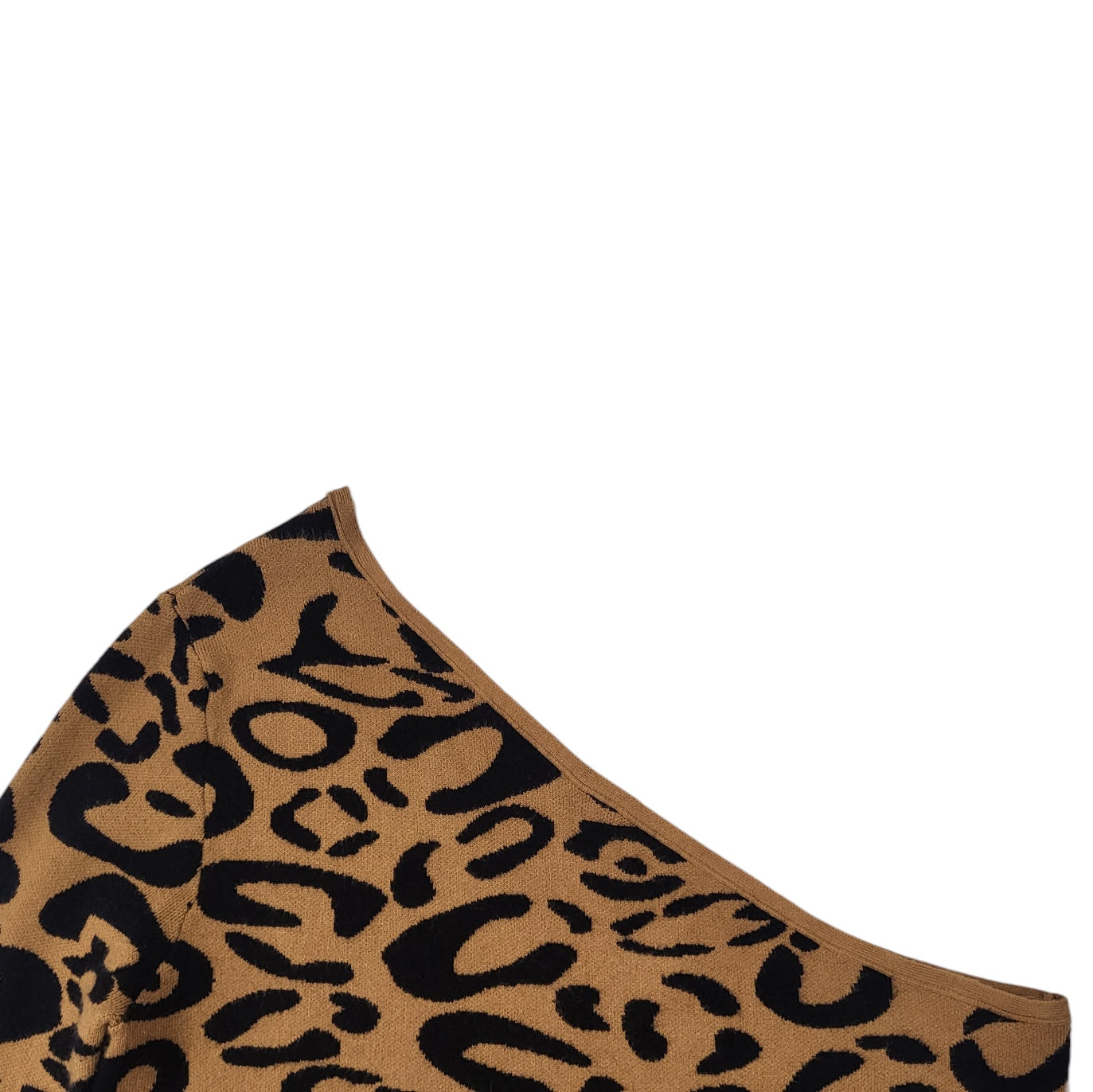 Crop top tejido mujer Dahla beige animal print Leopardo talla 3XL
