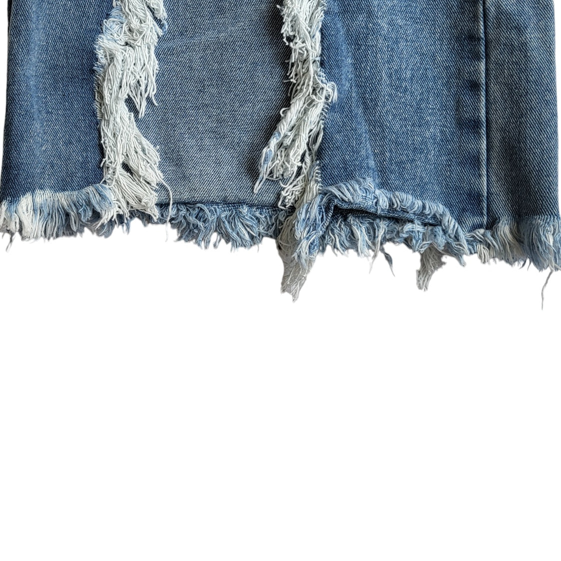 Jean mujer Dahla azul claro con rotos tiro alto wide leg Talla 16 PLUS