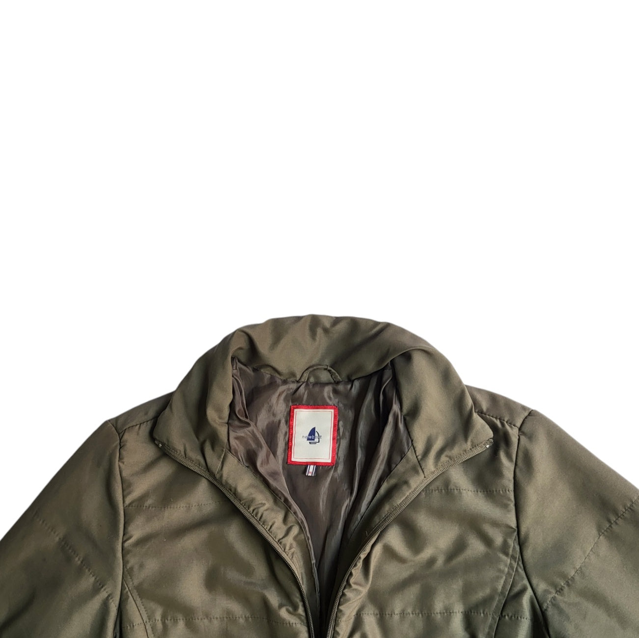 Chaqueta acolchada mujer Newboat verde militar talla M