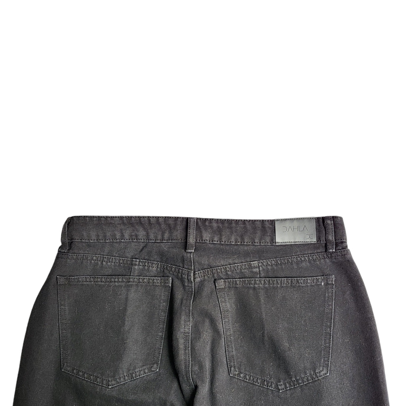 Jean mujer Dahla negro con rotos tiro alto Recto talla 16 plus