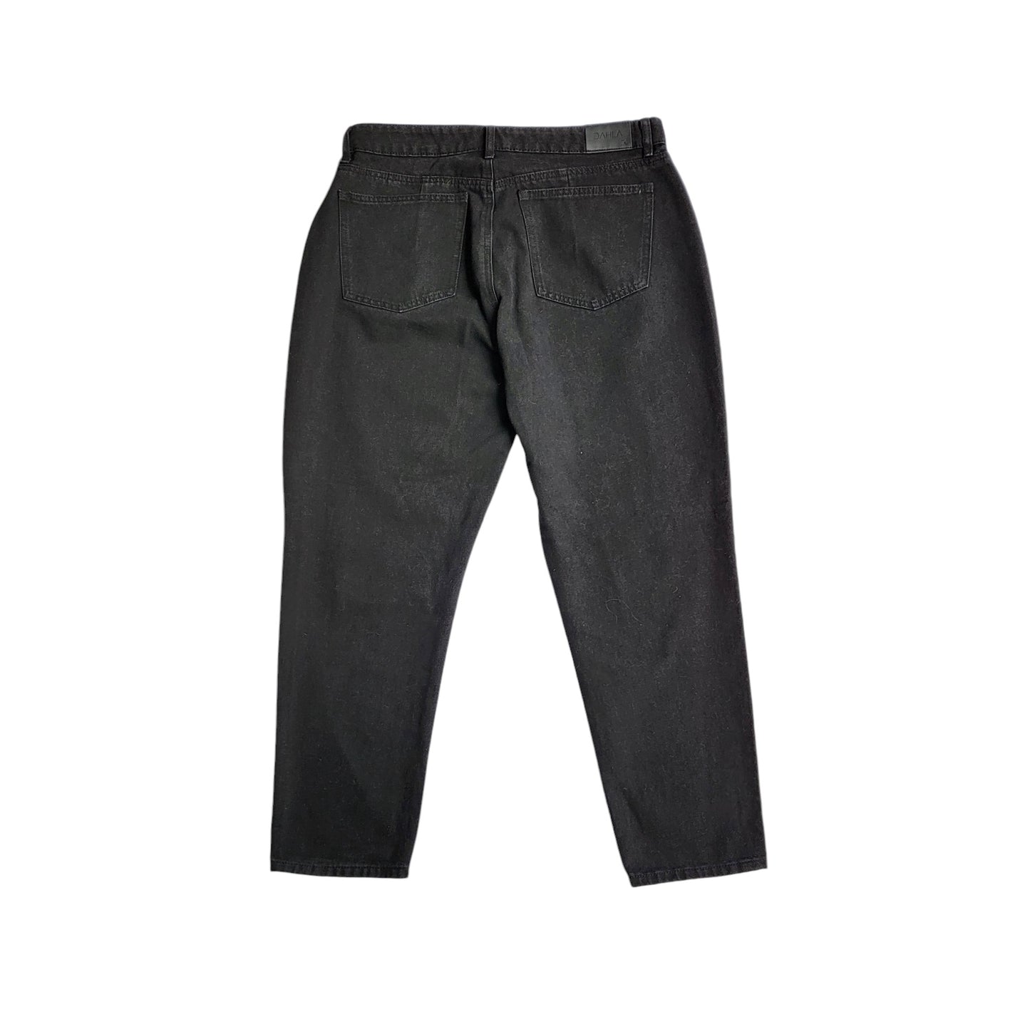 Jean mujer Dahla negro con rotos tiro alto Recto talla 16 plus