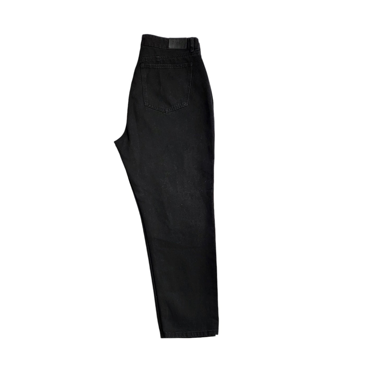 Jean mujer Dahla negro con rotos tiro alto Recto talla 16 plus