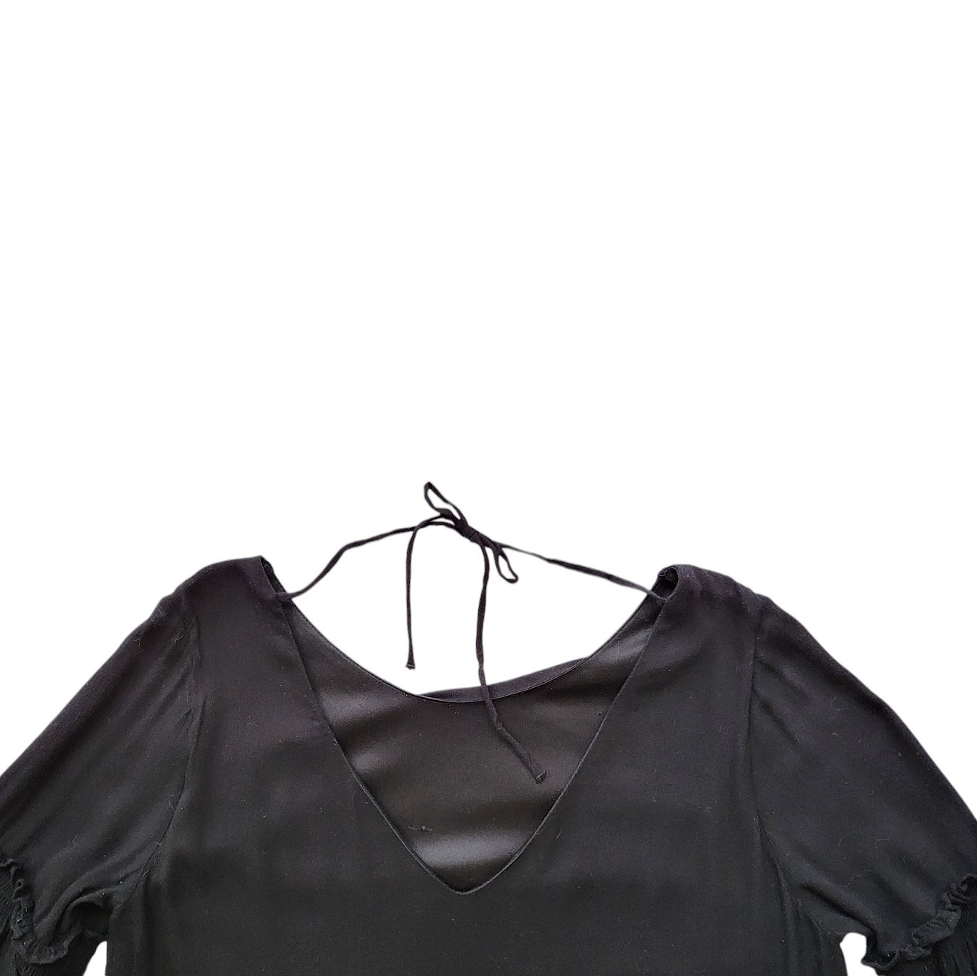 Vestido mujer Forever 21 negro manga globo talla M