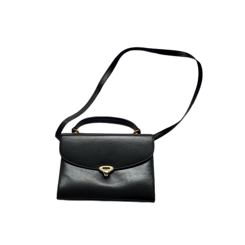 Cartera vintage mujer negro tipo baúl