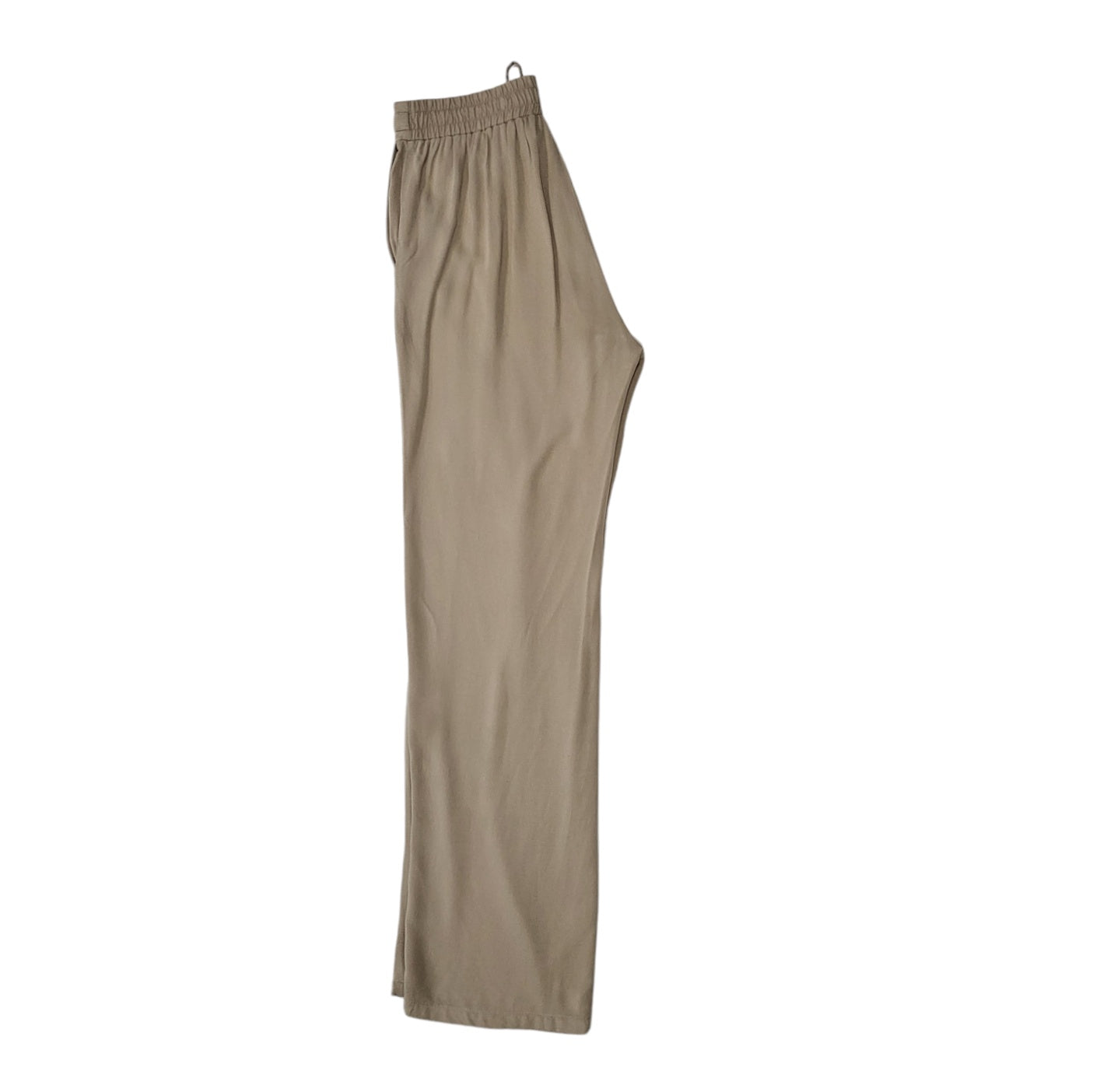 Pantalón mujer L&H beige tiro alto recto talla 8