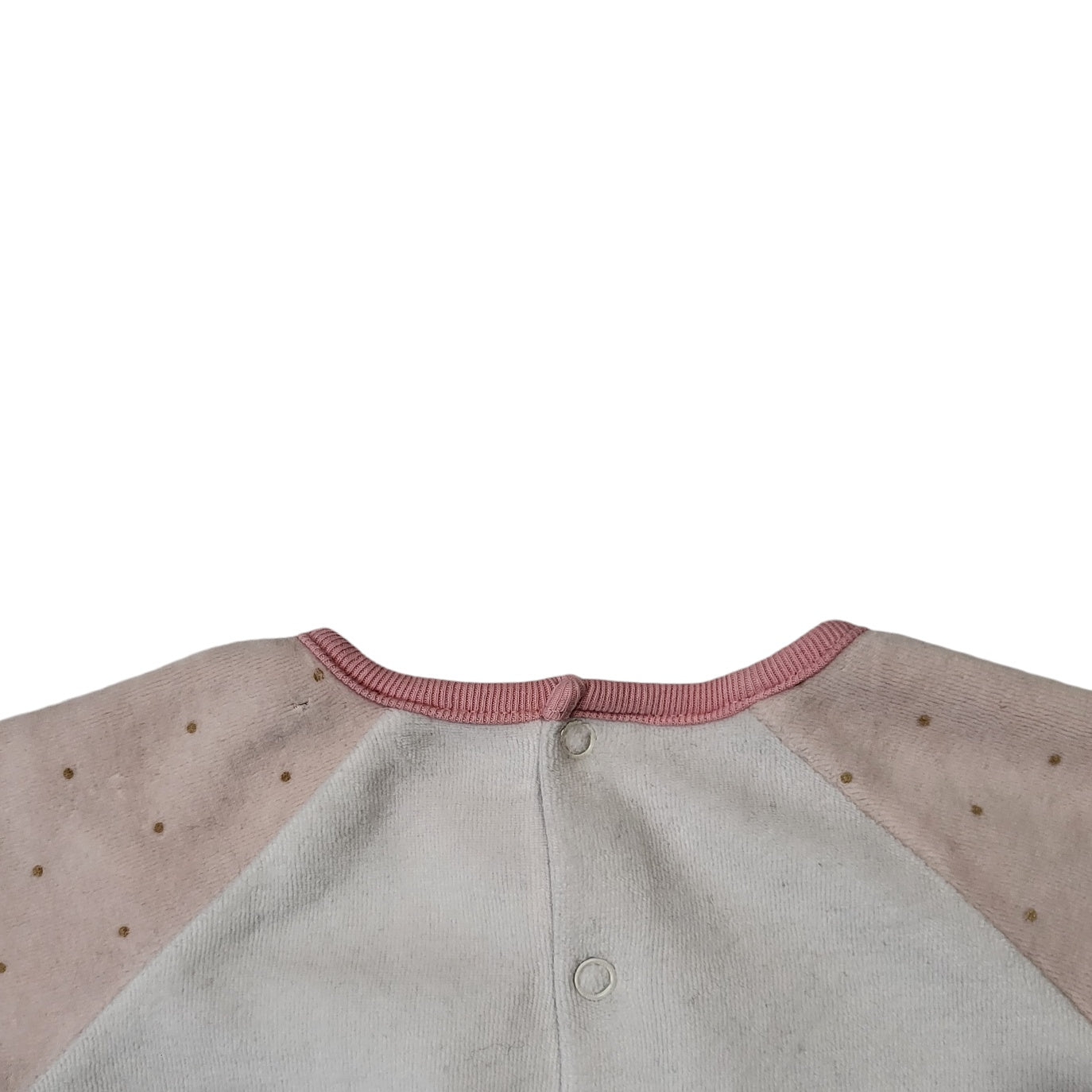 Pijama enteriza niña blanco con gato bordado Talla 6M