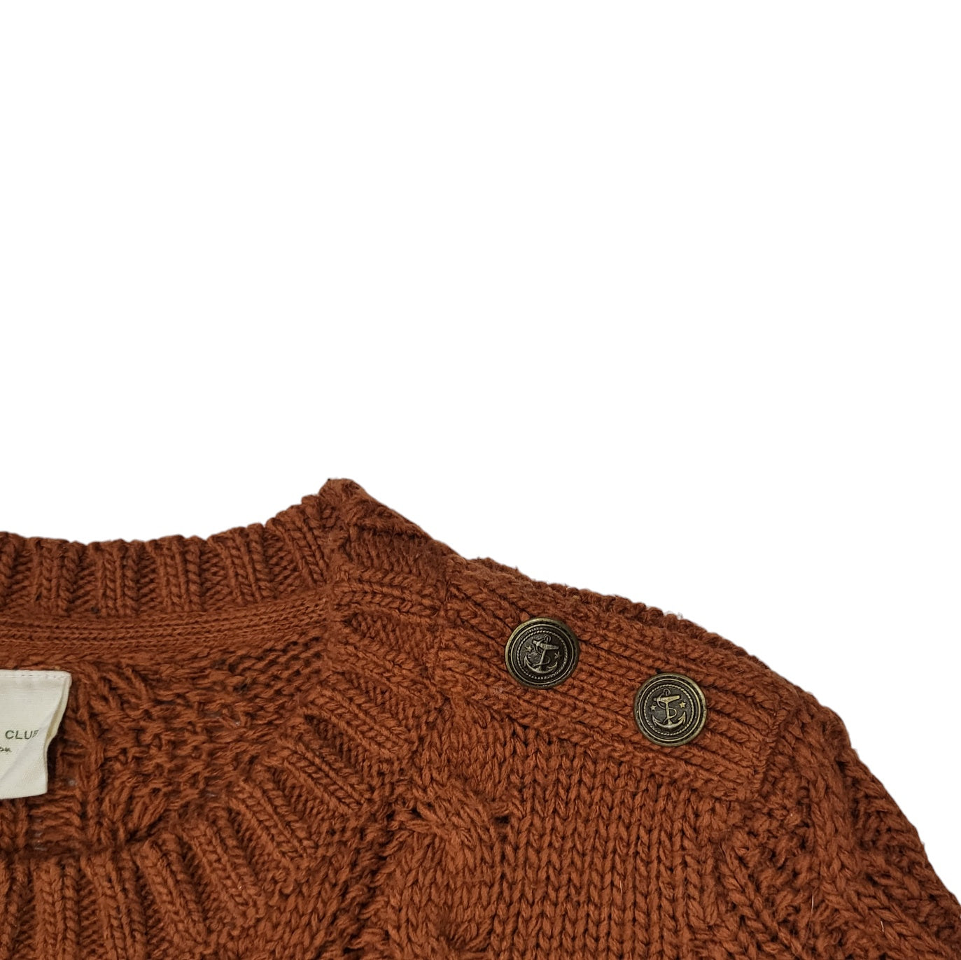 Saco tejido mujer University Club terracota talla L