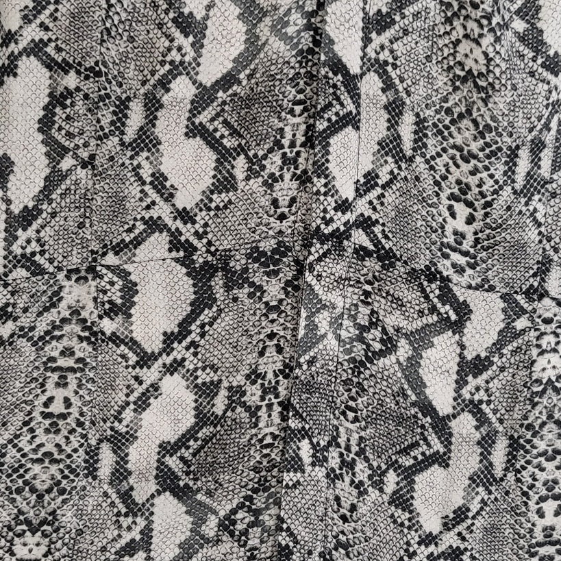Vestido mujer Zara gris camisero estampado pitón manga larga Largo largo talla L
