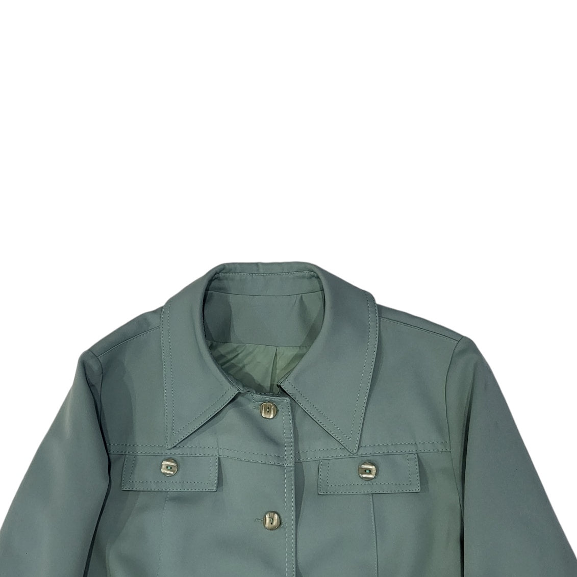 Abrigo mujer Forecaster of Boston menta gabardina talla 13-14