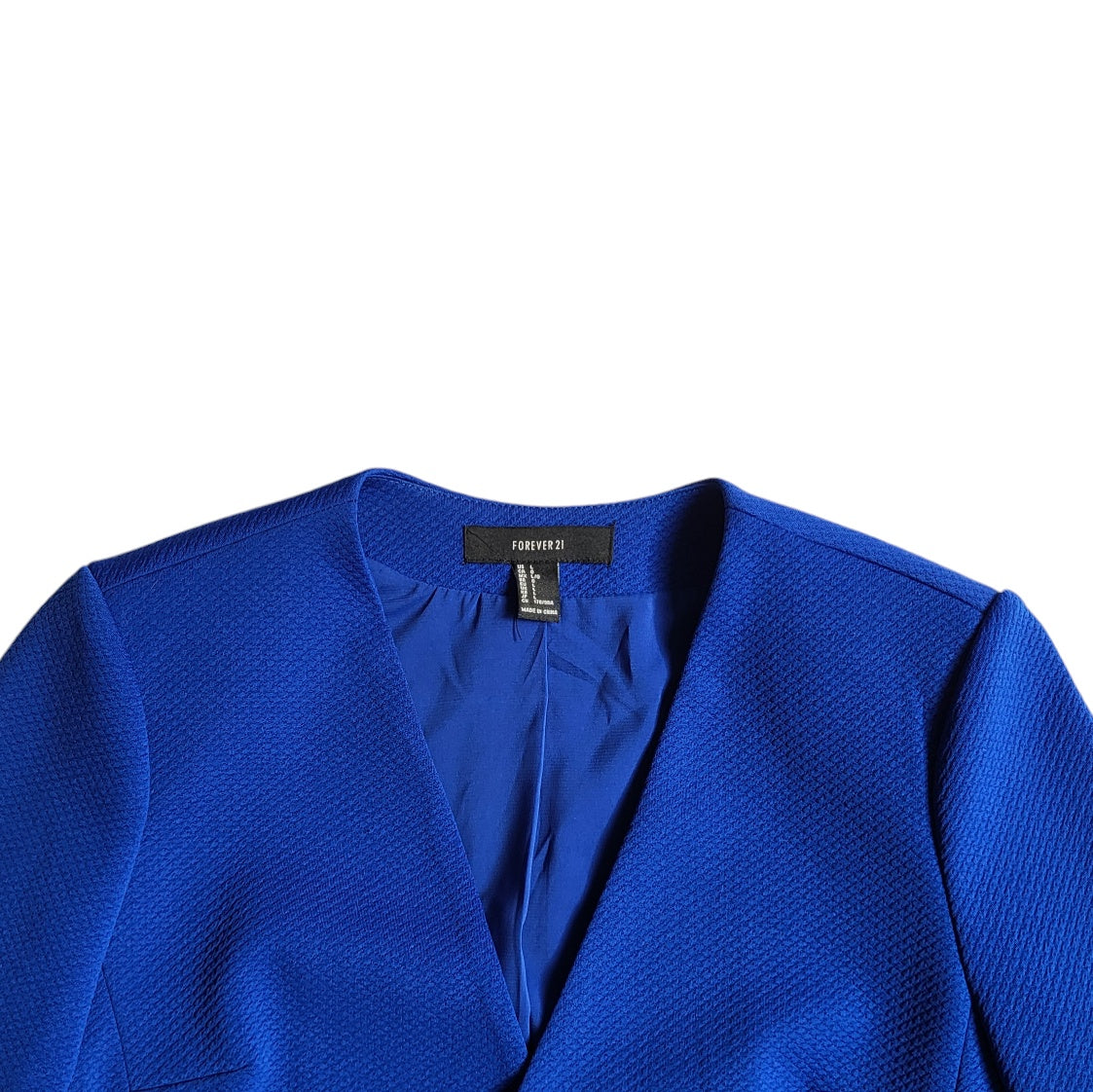 Chaqueta mujer Forever 21 azul rey talla L