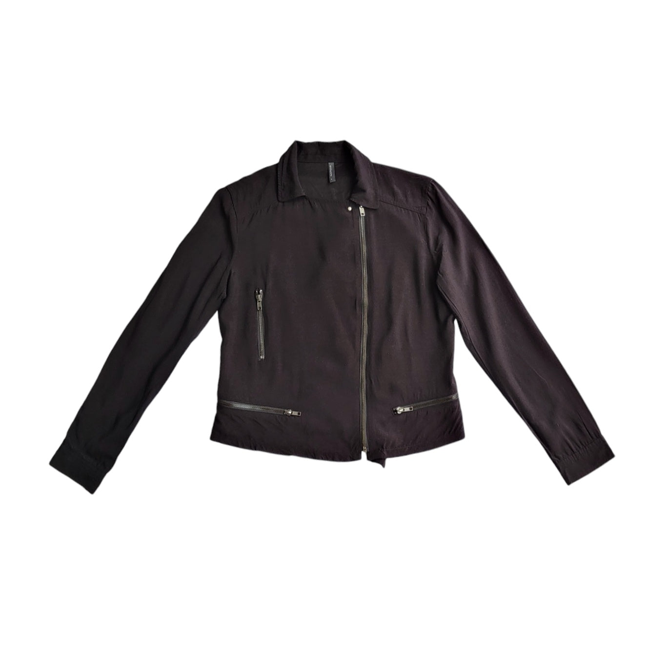 Chaqueta Mujer NafNaf negra biker talla S