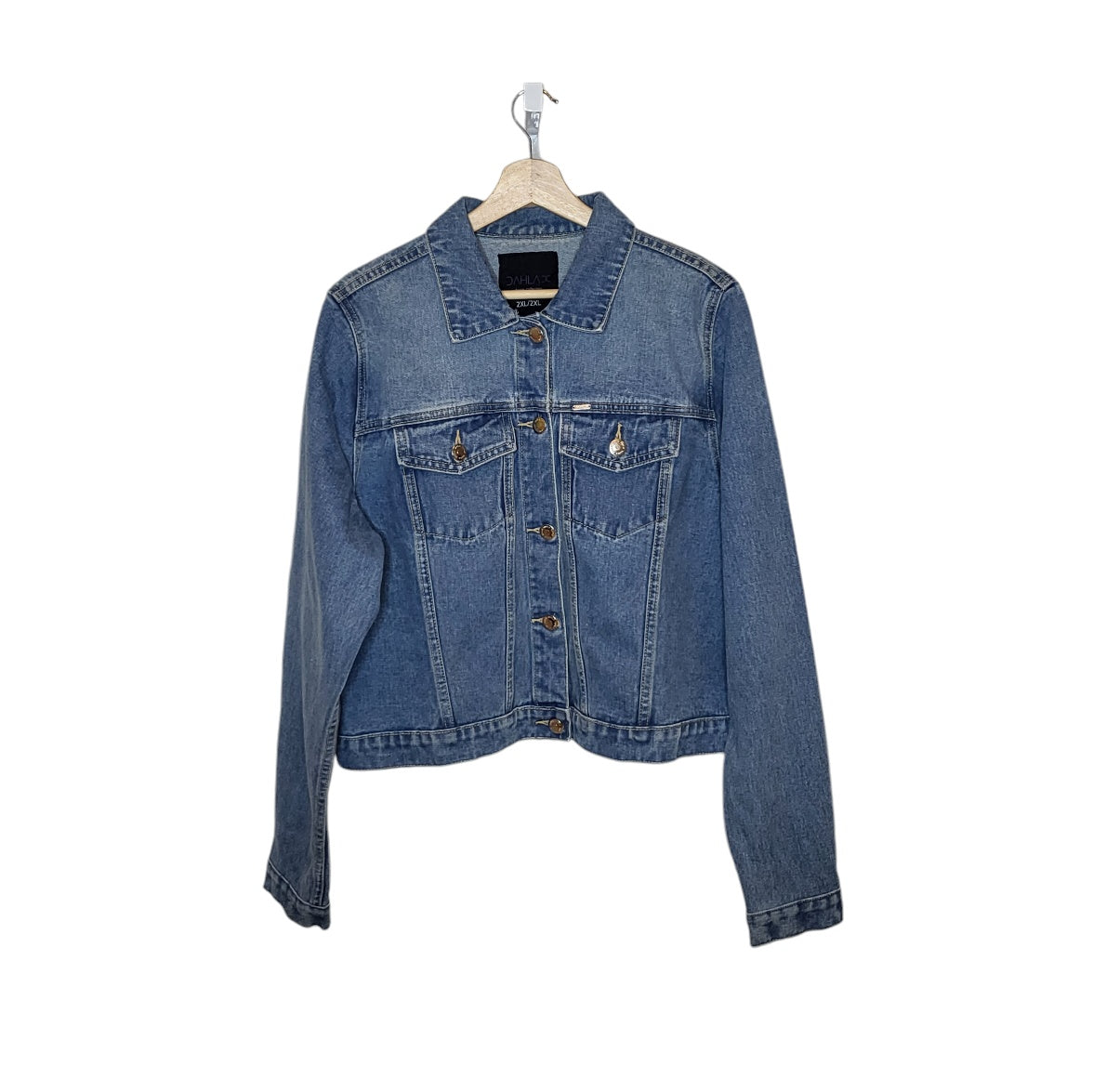 Chaqueta de jean Mujer Dahla azul crop talla 2XL