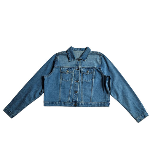 Chaqueta de jean Mujer Dahla azul crop talla 2XL