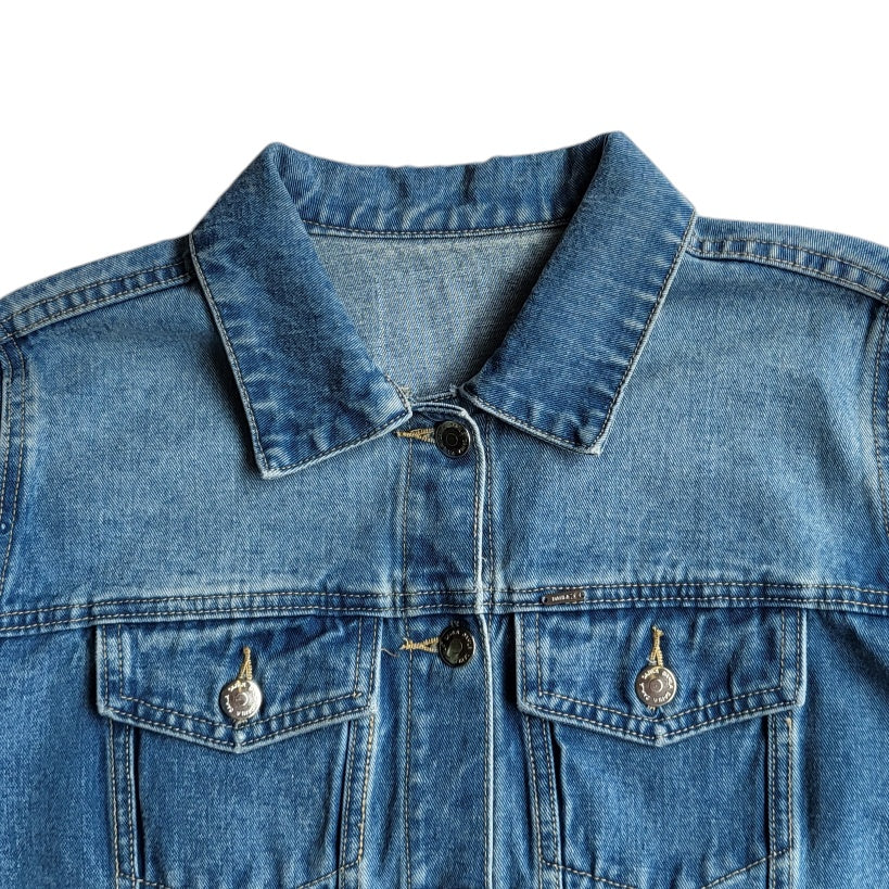 Chaqueta de jean Mujer Dahla azul crop talla 2XL