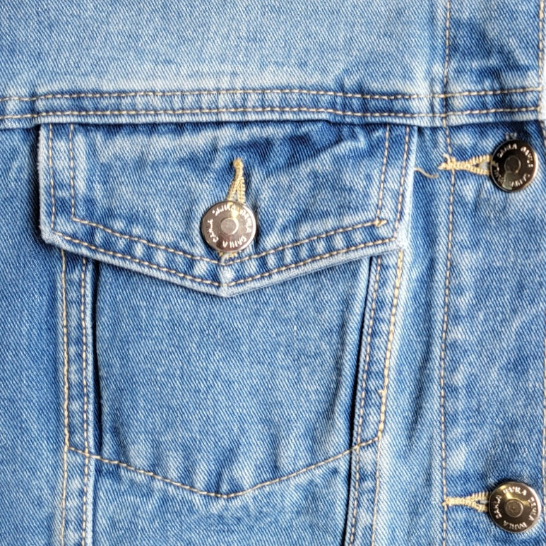 Chaqueta de jean Mujer Dahla azul crop talla 2XL