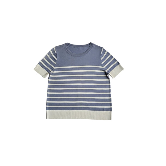 Saco mujer Wanko azul con rayas blancas talla M