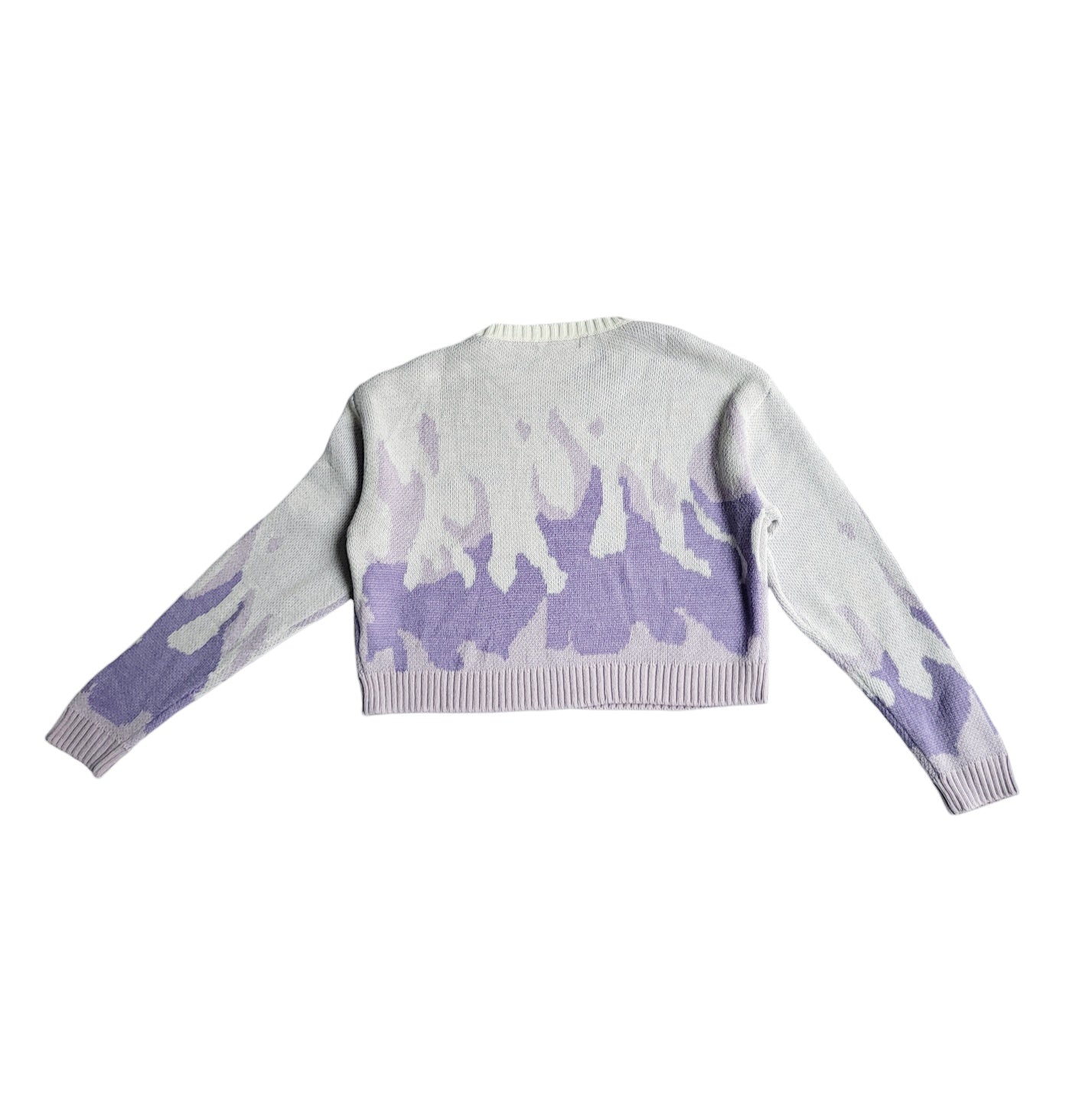 Saco Mujer morado con diseño de llamas talla S