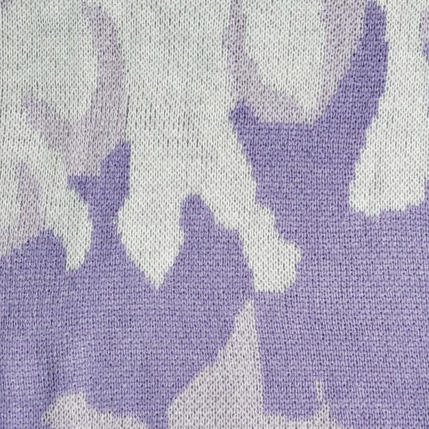 Saco Mujer morado con diseño de llamas talla S