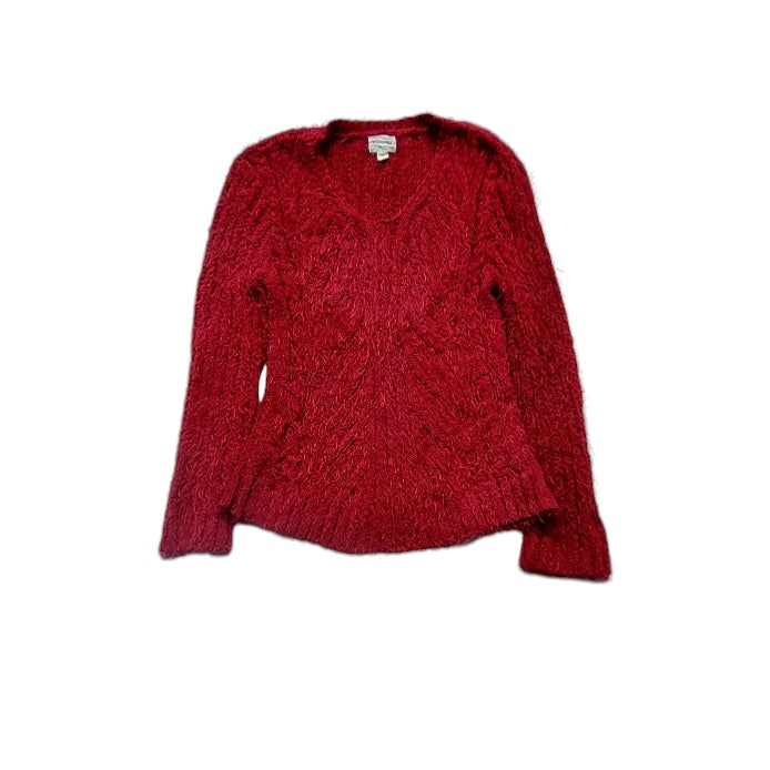 Saco tejido mujer University Club rojo trenzado talla XL