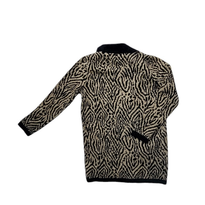 Cardigan Mujer University Club Beige y negro animal print talla S