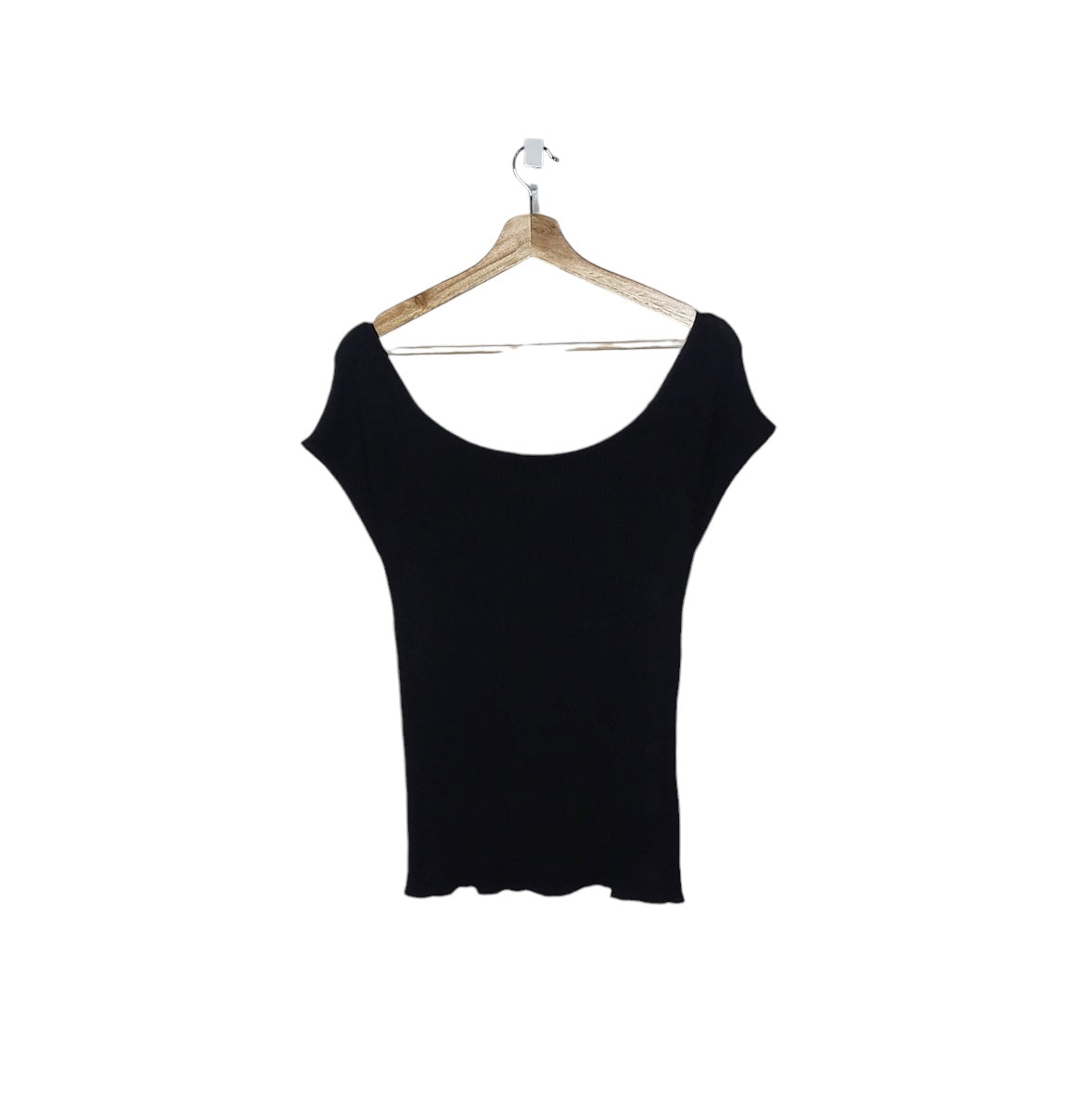 Camiseta mujer Basement negro tejida talla M