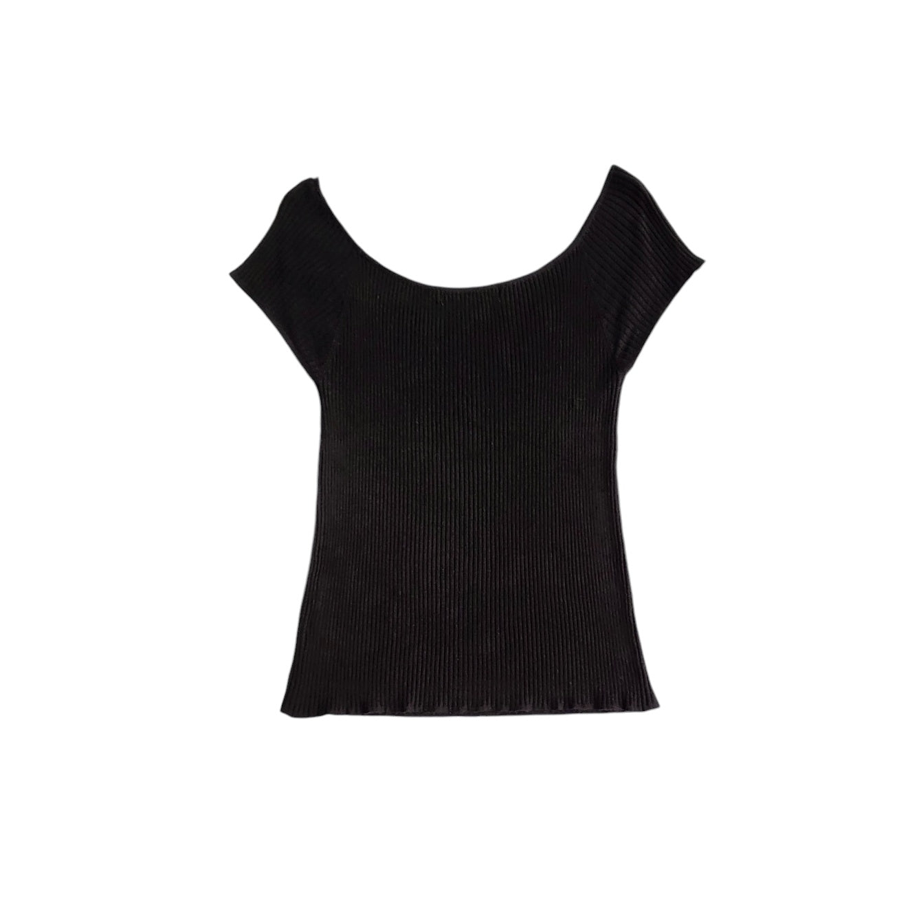 Camiseta mujer Basement negro tejida talla M