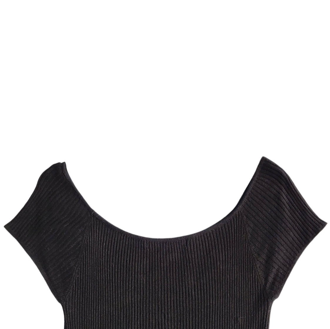 Camiseta mujer Basement negro tejida talla M