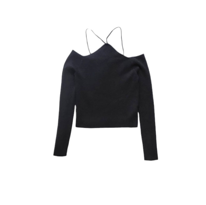 Crop top mujer Dahla negro talla 2XL