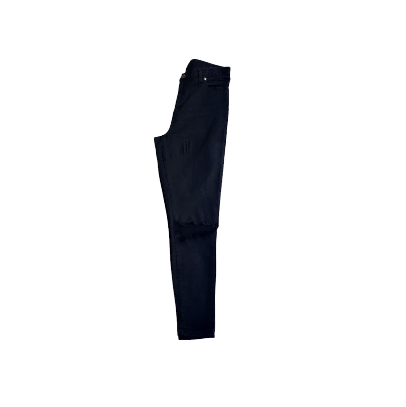 Jean mujer Dejour negro con rotos tiro medio skinny talla 10