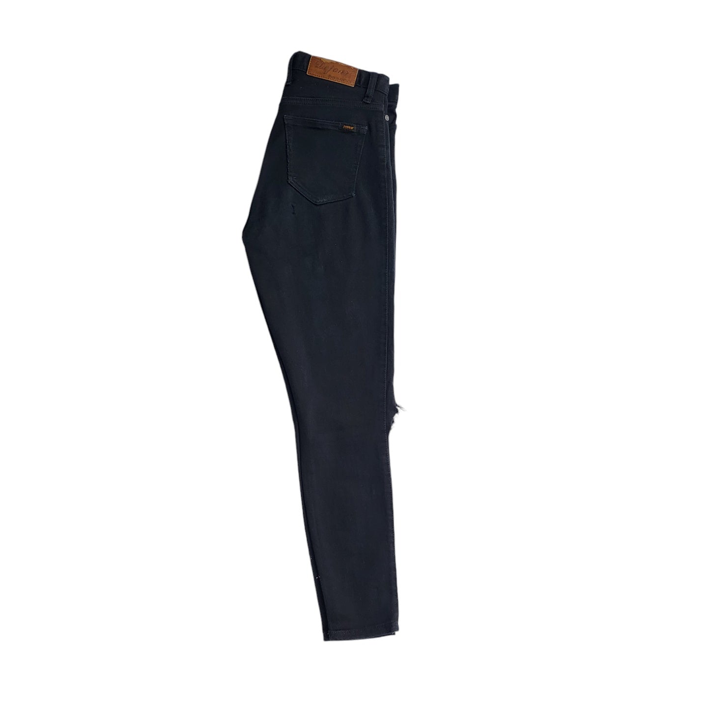 Jean mujer Dejour negro con rotos tiro medio skinny talla 10