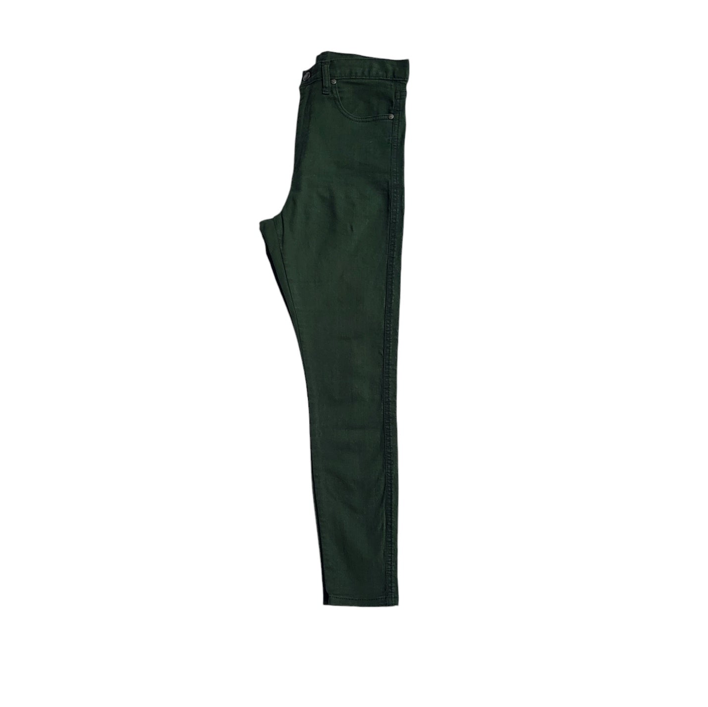 Jean mujer Dejour verde liso tiro medio Skinny talla 10