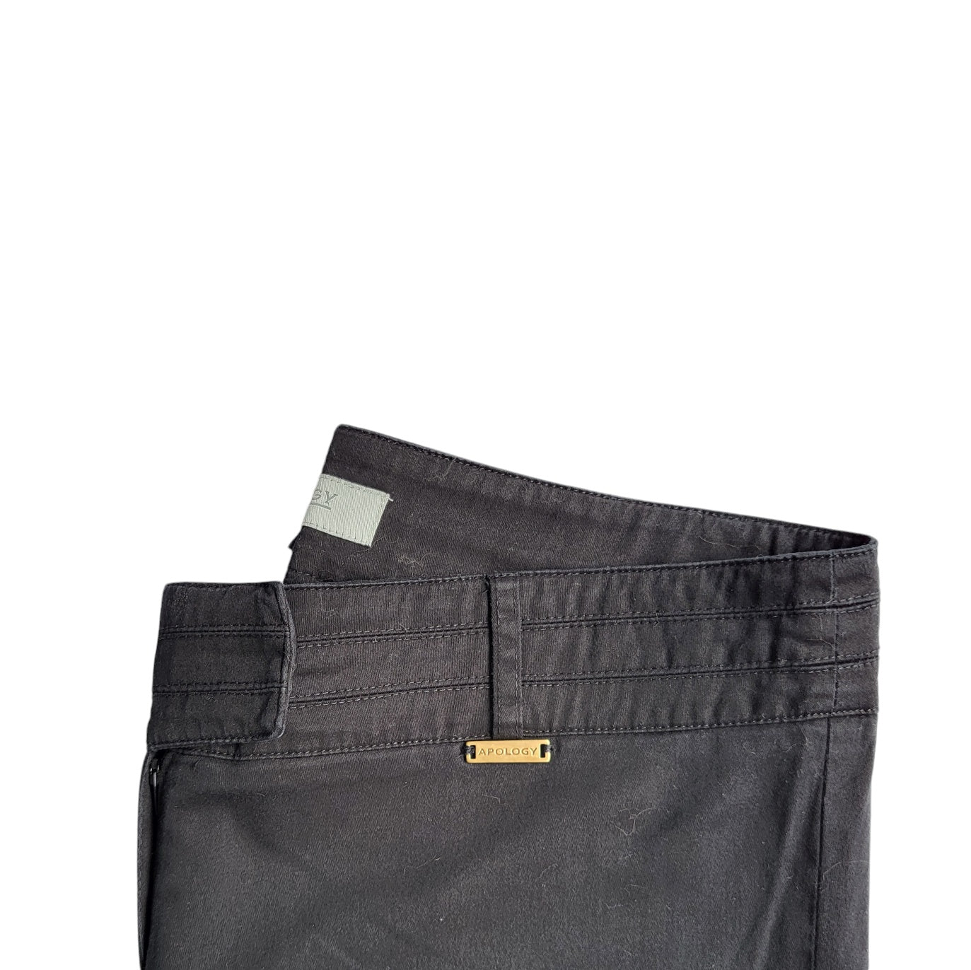 Pantalón mujer Apology negro  tiro alto recto  talla 46