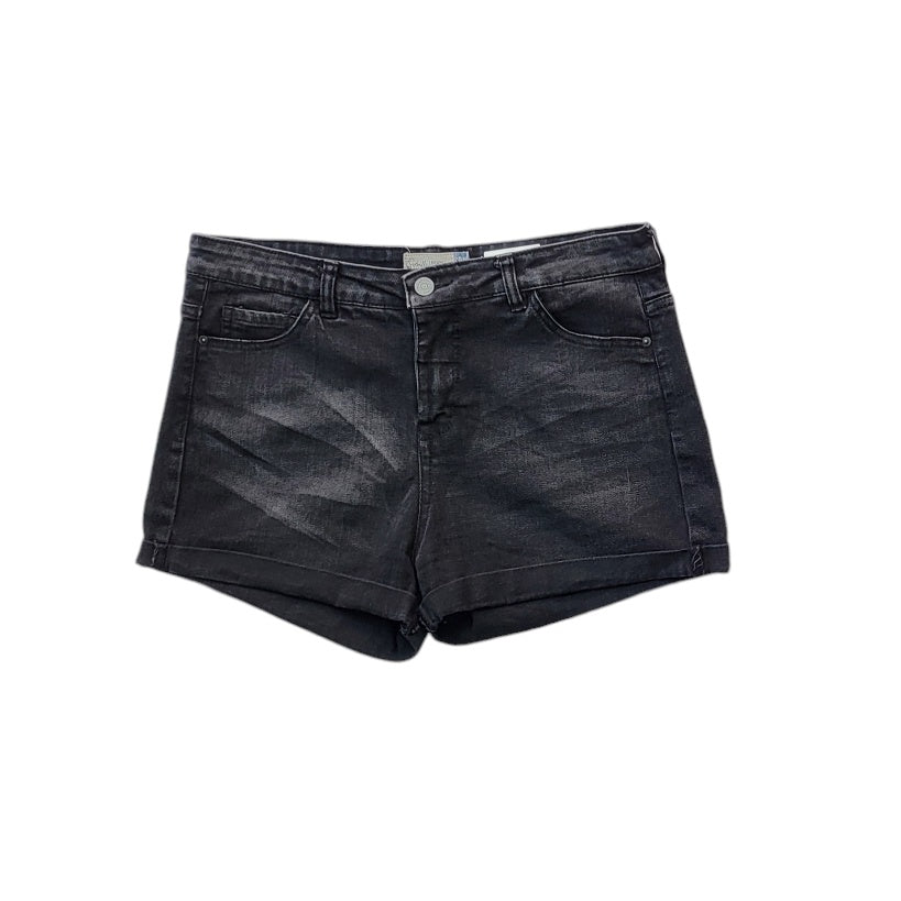 Short mujer Sybilla negro de jean tiro bajo talla 14