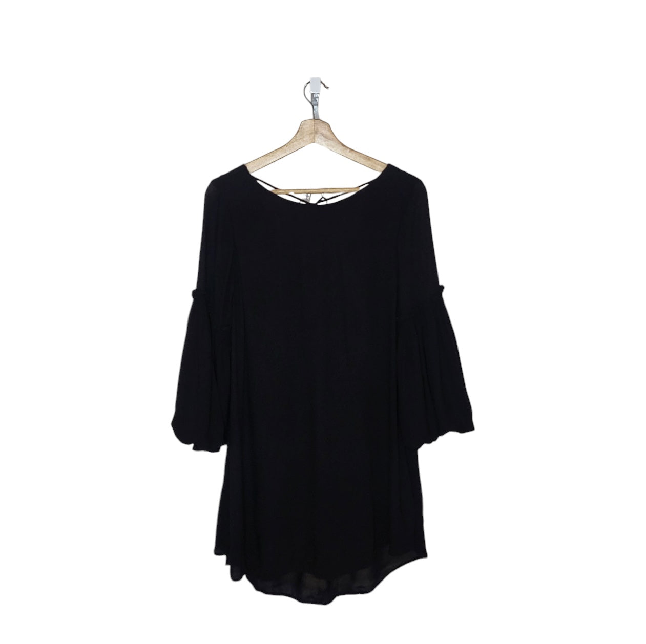 Vestido mujer Forever 21 negro manga globo talla M