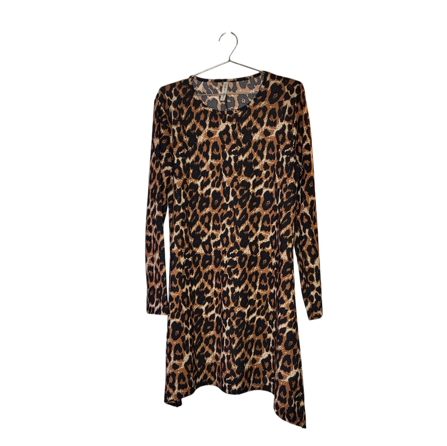 Vestido mujer Gulins Café estampado de leopardo talla M