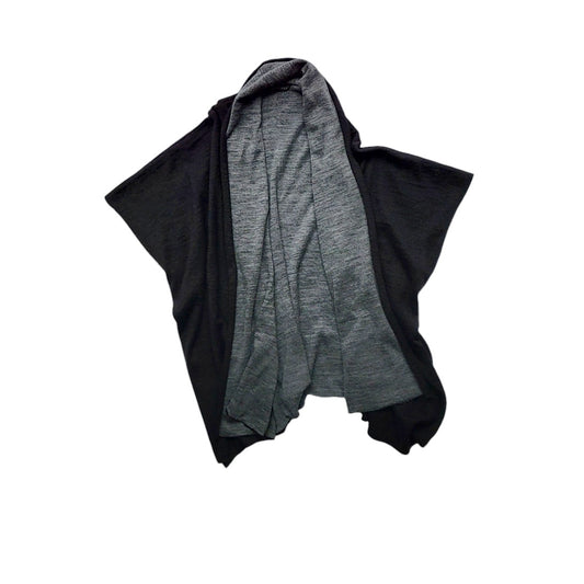 Ruana - Chal - poncho mujer Karffany negro y gris talla M