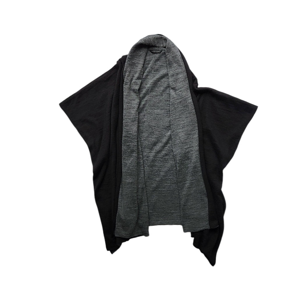 Ruana - Chal - poncho mujer Karffany negro y gris talla M