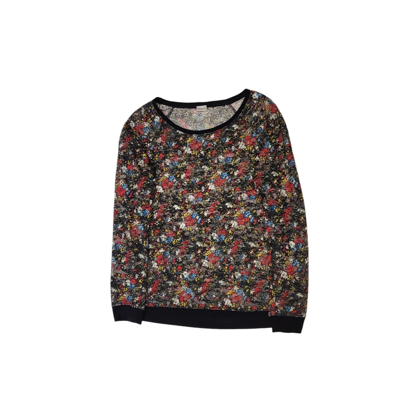 Saco mujer Yamamay negro blonda transparente con flores talla M