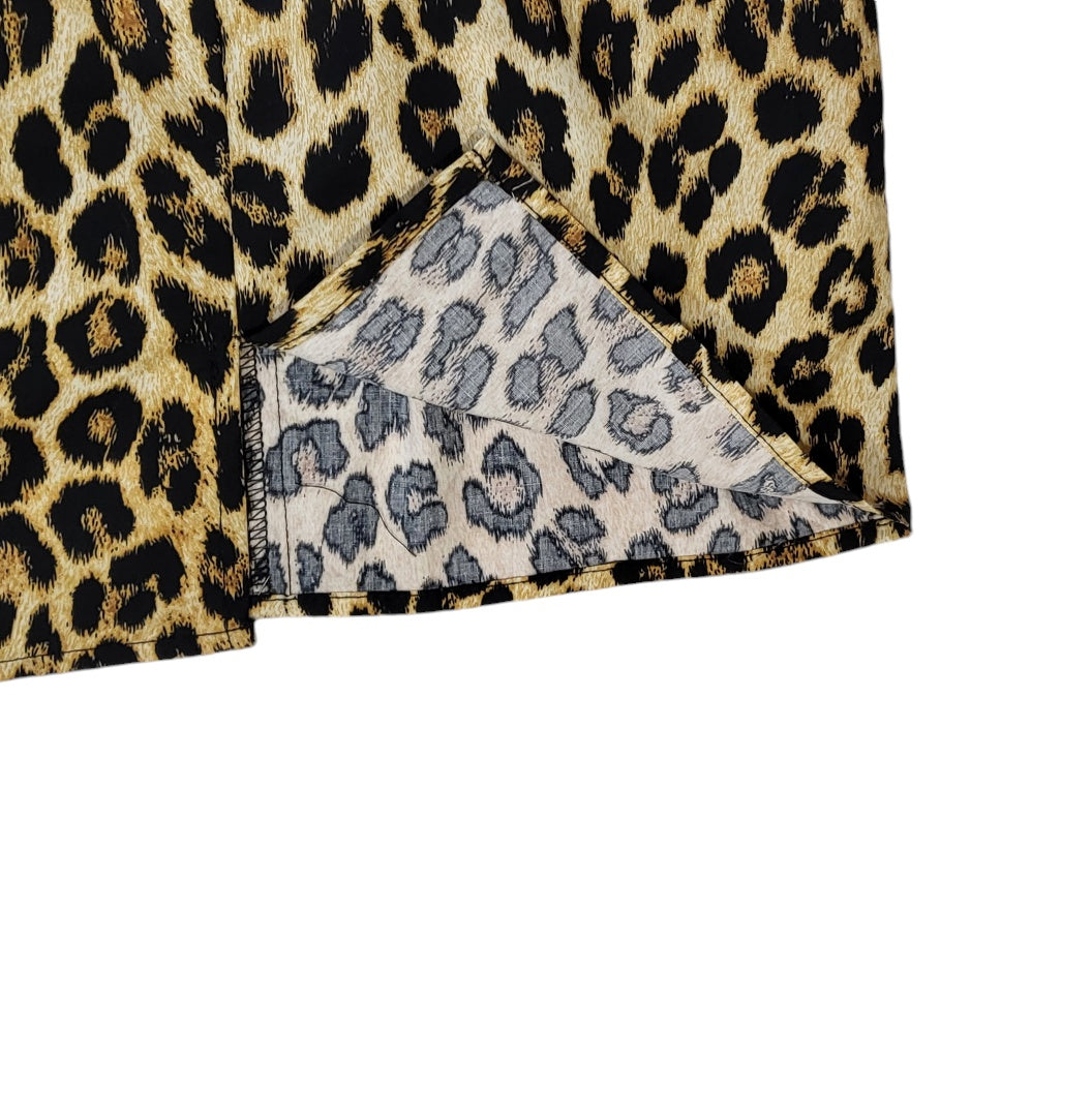 Vestido mujer Dahla amarillo leopardo animal print talla 3XL
